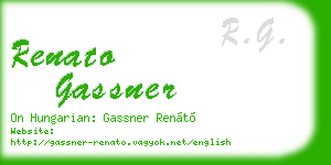 renato gassner business card